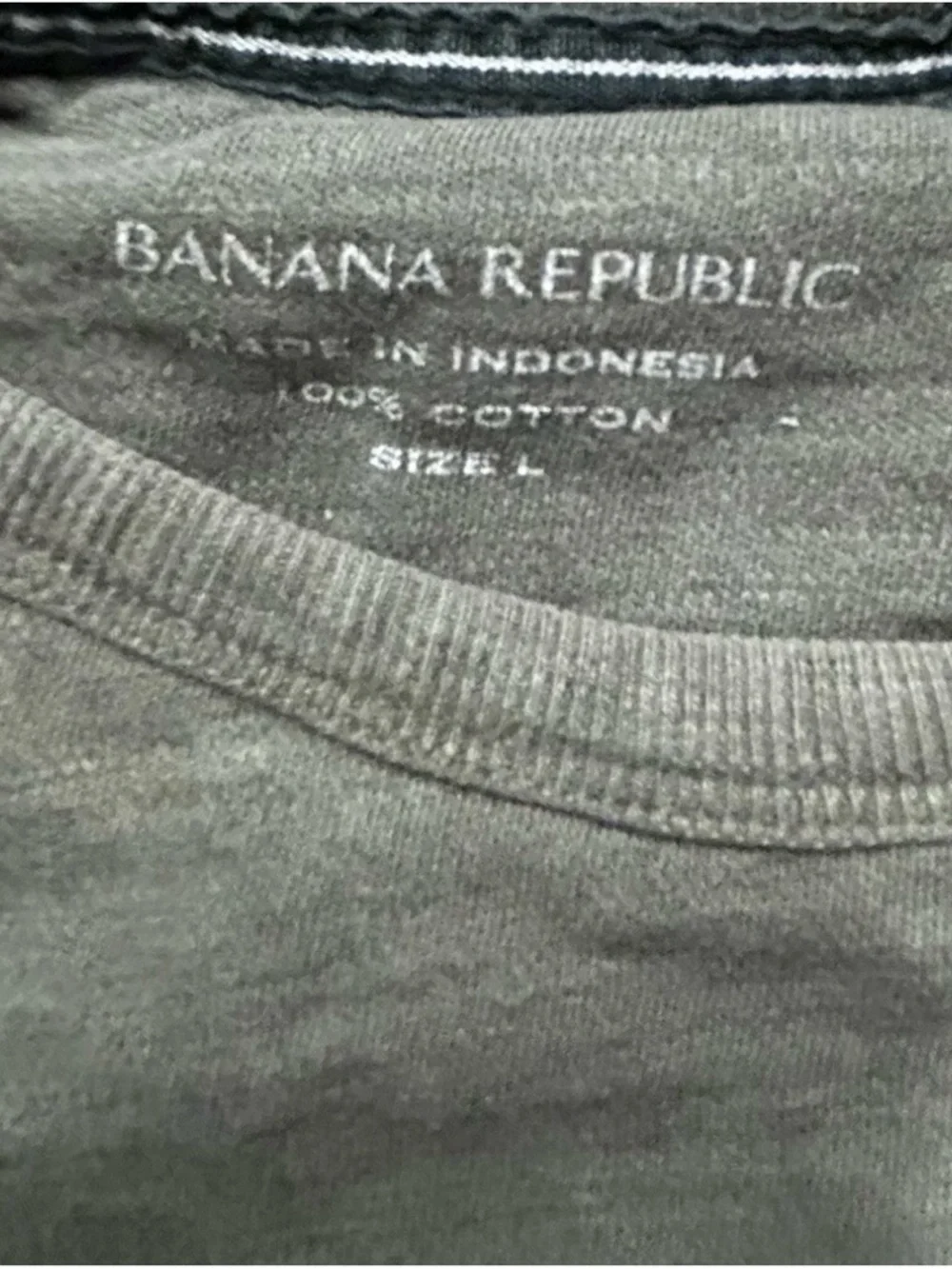 Men’s Banana Republic Green Long Sleeve Shirt Size Large